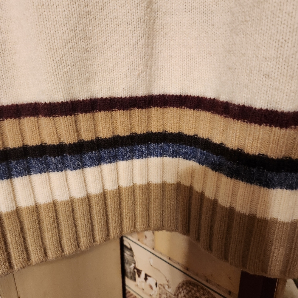 VINTAGE LIZ CLAIBORNE CARDIGAN 100% LAMBSWOOL HERITAGE CABINCORE - Picture 3 of 3